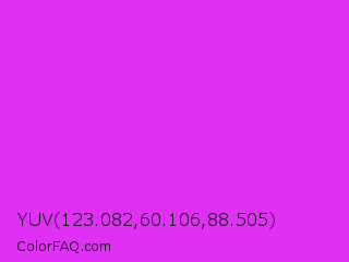 YUV 123.082,60.106,88.505 Color Image