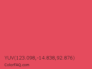 YUV 123.098,-14.838,92.876 Color Image