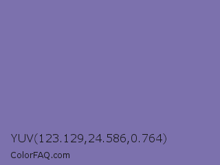 YUV 123.129,24.586,0.764 Color Image