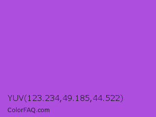YUV 123.234,49.185,44.522 Color Image