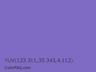 YUV 123.311,35.343,4.112 Color Image