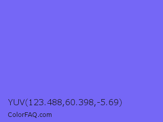 YUV 123.488,60.398,-5.69 Color Image
