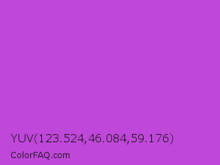 YUV 123.524,46.084,59.176 Color Image