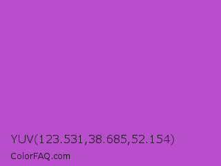 YUV 123.531,38.685,52.154 Color Image