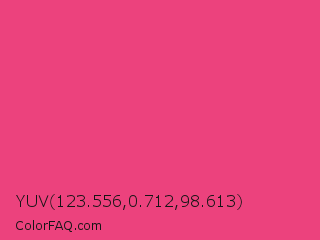 YUV 123.556,0.712,98.613 Color Image