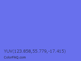 YUV 123.858,55.779,-17.415 Color Image