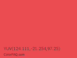 YUV 124.111,-21.254,97.25 Color Image