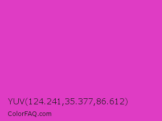 YUV 124.241,35.377,86.612 Color Image