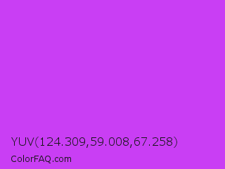 YUV 124.309,59.008,67.258 Color Image