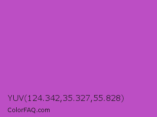 YUV 124.342,35.327,55.828 Color Image