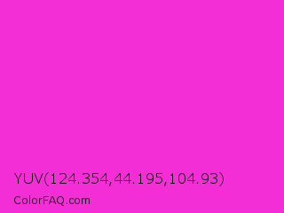 YUV 124.354,44.195,104.93 Color Image