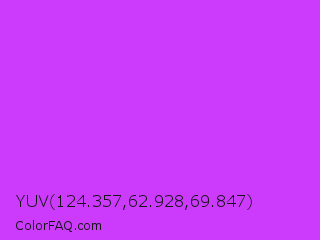YUV 124.357,62.928,69.847 Color Image