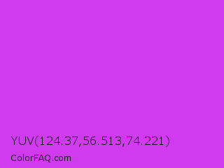 YUV 124.37,56.513,74.221 Color Image
