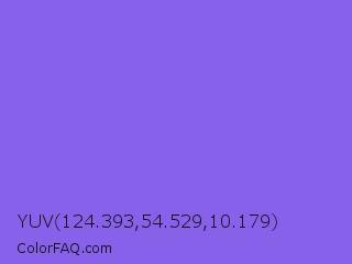 YUV 124.393,54.529,10.179 Color Image