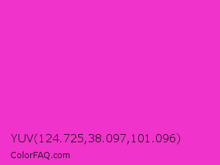 YUV 124.725,38.097,101.096 Color Image