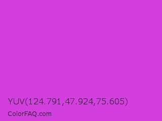 YUV 124.791,47.924,75.605 Color Image