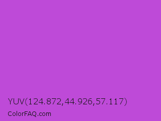 YUV 124.872,44.926,57.117 Color Image