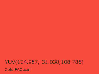 YUV 124.957,-31.038,108.786 Color Image