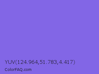 YUV 124.964,51.783,4.417 Color Image