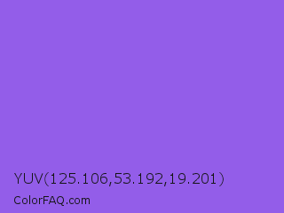 YUV 125.106,53.192,19.201 Color Image