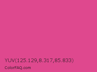 YUV 125.129,8.317,85.833 Color Image