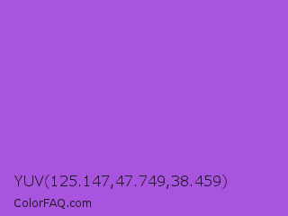 YUV 125.147,47.749,38.459 Color Image