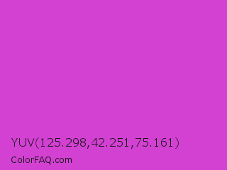 YUV 125.298,42.251,75.161 Color Image