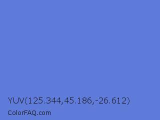 YUV 125.344,45.186,-26.612 Color Image