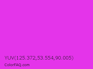YUV 125.372,53.554,90.005 Color Image
