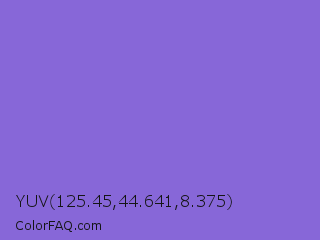 YUV 125.45,44.641,8.375 Color Image
