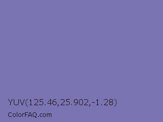 YUV 125.46,25.902,-1.28 Color Image