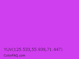 YUV 125.533,55.939,71.447 Color Image