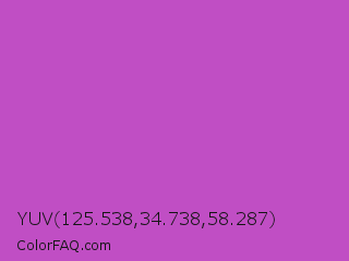 YUV 125.538,34.738,58.287 Color Image