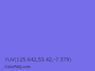 YUV 125.642,53.42,-7.579 Color Image