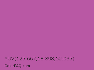 YUV 125.667,18.898,52.035 Color Image