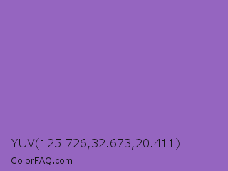 YUV 125.726,32.673,20.411 Color Image
