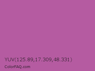 YUV 125.89,17.309,48.331 Color Image