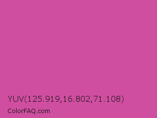 YUV 125.919,16.802,71.108 Color Image