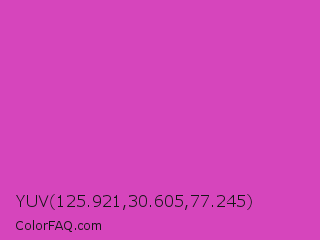 YUV 125.921,30.605,77.245 Color Image