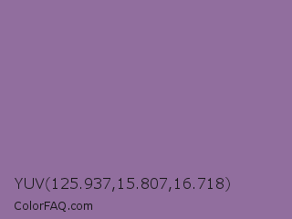 YUV 125.937,15.807,16.718 Color Image
