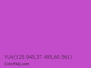 YUV 125.945,37.495,60.561 Color Image