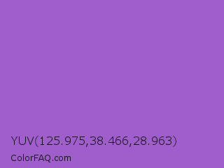 YUV 125.975,38.466,28.963 Color Image