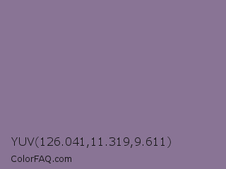 YUV 126.041,11.319,9.611 Color Image