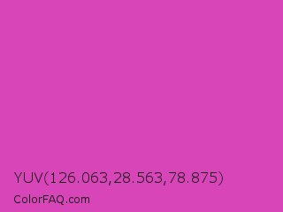 YUV 126.063,28.563,78.875 Color Image