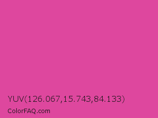 YUV 126.067,15.743,84.133 Color Image