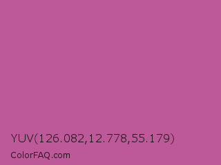 YUV 126.082,12.778,55.179 Color Image