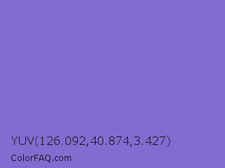 YUV 126.092,40.874,3.427 Color Image