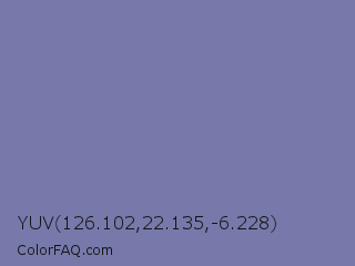YUV 126.102,22.135,-6.228 Color Image