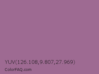 YUV 126.108,9.807,27.969 Color Image
