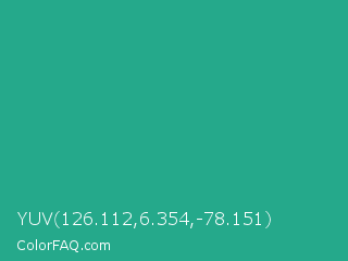YUV 126.112,6.354,-78.151 Color Image